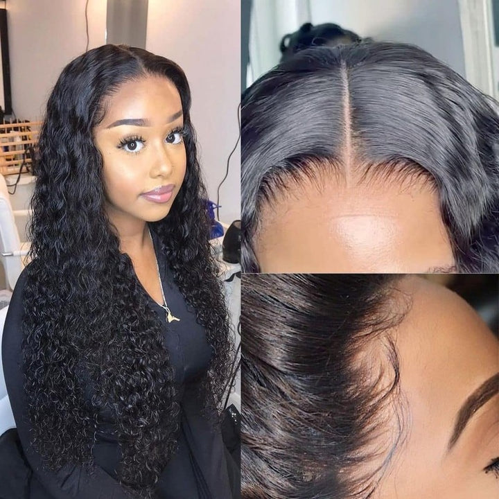 Cheetahbeauty Water Wave HD Transparent Lace Closure Wig 100% Human Virgin Hair