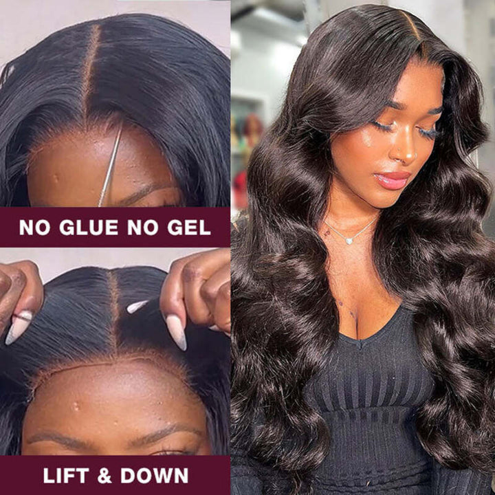 One Wig Two Styles | Glueless 5x5 Body Wave Lace Closure Wig With Removable Bangs