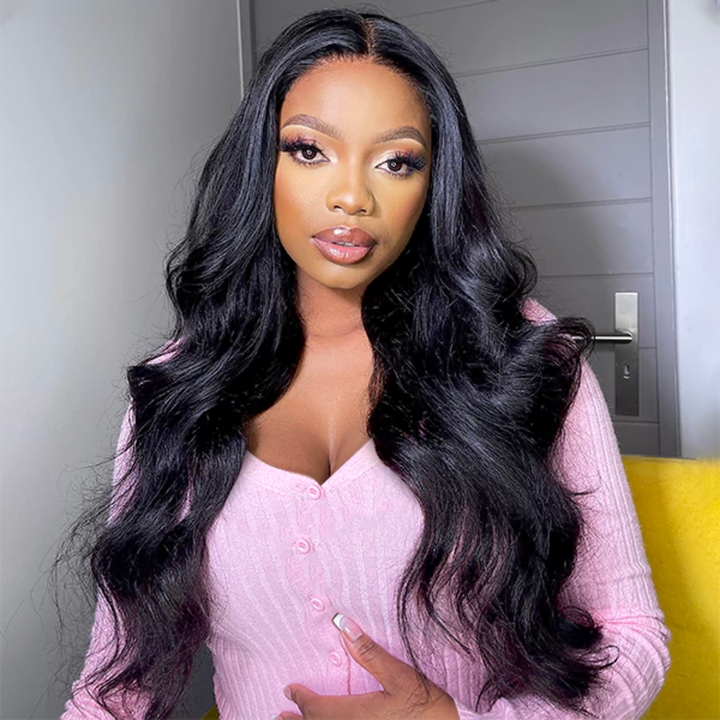 One Wig Two Styles | Glueless 5x5 Body Wave Lace Closure Wig With Removable Bangs