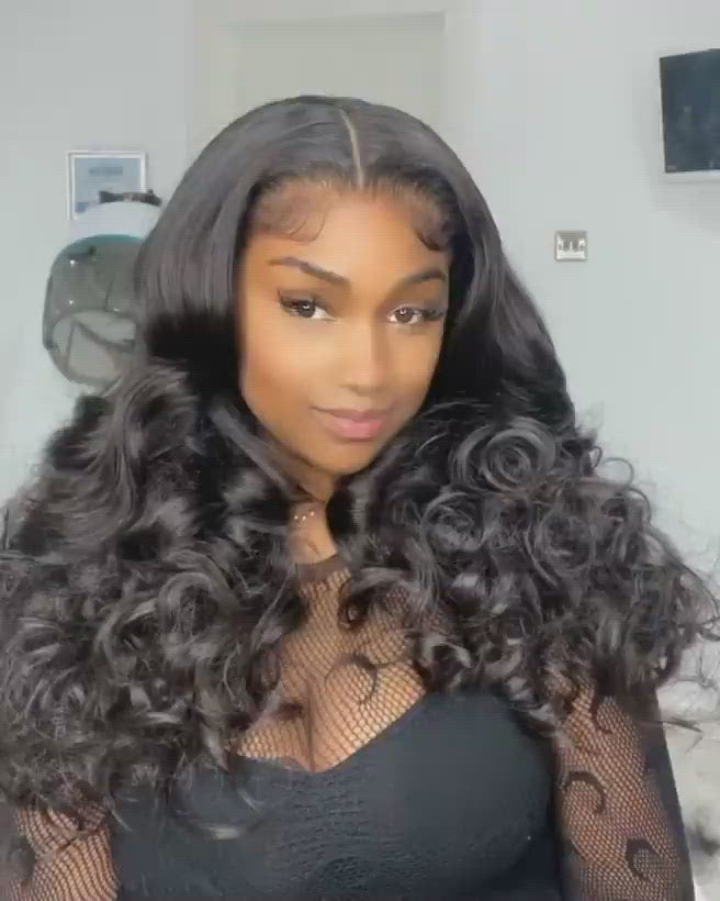 Loose Wave 4x4 Lace Closure Wig  180% Virgin Human Hair Wig