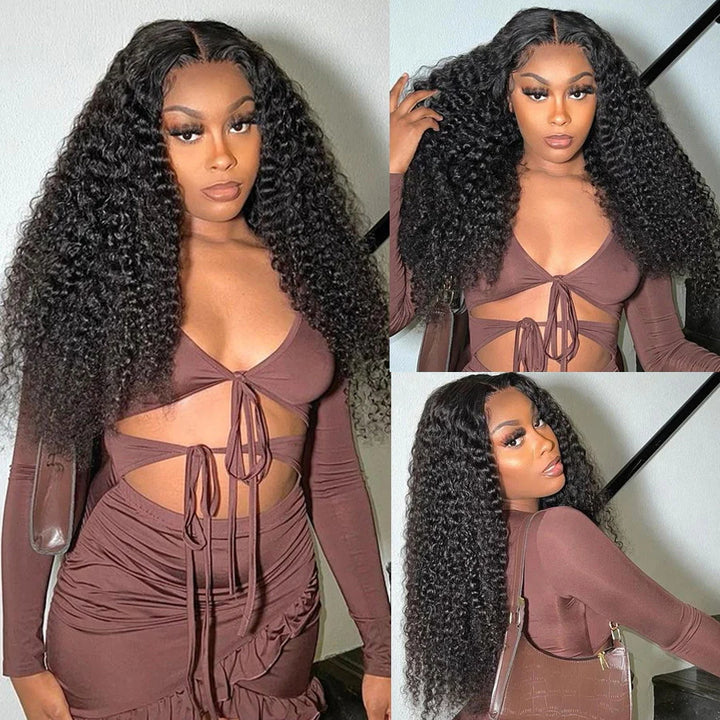 Wear & Go | Glueless Curly Wave Pre-bleached Lace Frontal Wig Dome Cap Wigs