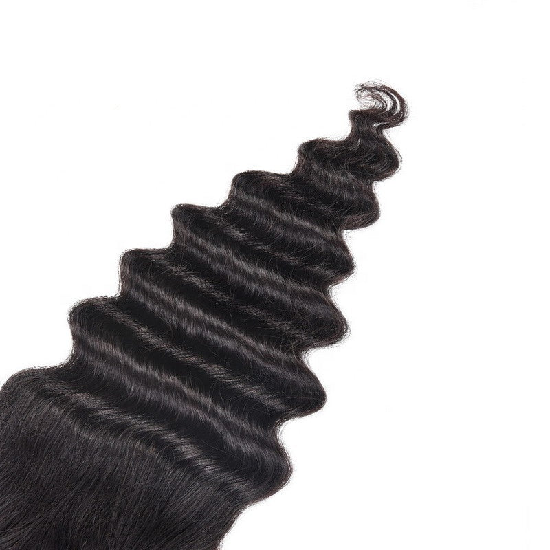 Loose Deep Bundles With 5x5 Lace Closure 10A Virgin Human Hair Extension