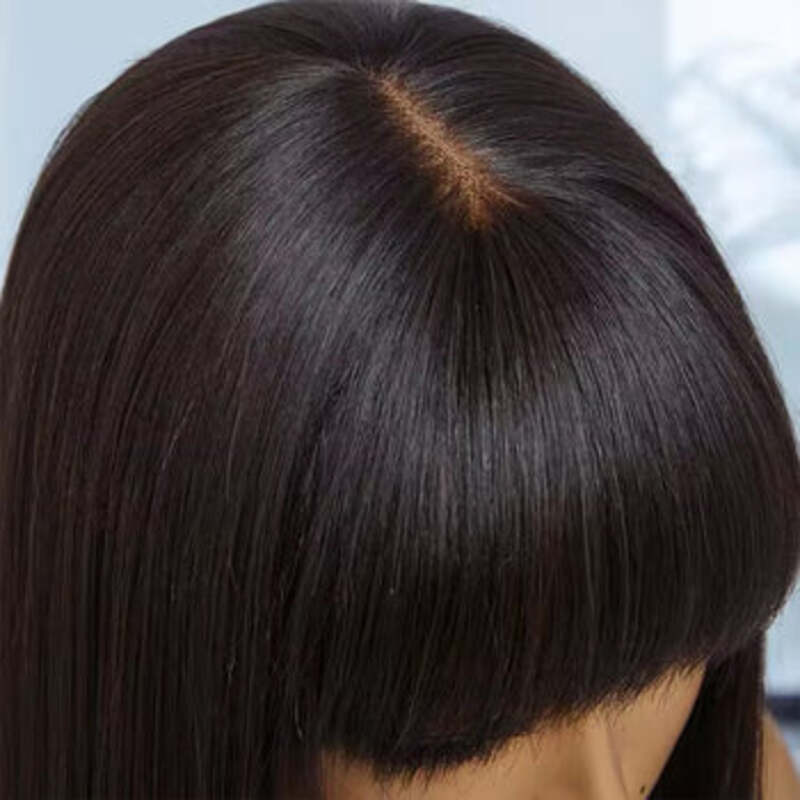 Beginner Friendly | Realistic Yaki Straight Bob With Bangs 5x5/13x6 Glueless Bob Wig