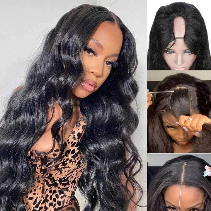 TUME FLASH SALE | 32inch Body Wave Glueless V Part Wig Quick And Easy Install U Part Wig