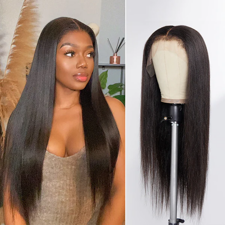 Type 4C Edge Hairline Straight 13x4/13x6 Glueless Lace Frontal Wigs