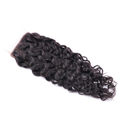 Cheetahbeauty Water Wave Transparent Lace Closure Pre-plucked With Baby Hair