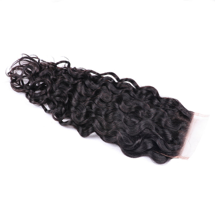 Cheetahbeauty Water Wave Transparent Lace Closure Pre-plucked With Baby Hair